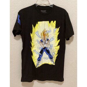 Dragon Ball Z Vegeta Super Saiyan Black T-Shirt Size M
